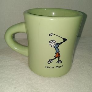 Life is Good coffee tea mug "Iron Man" "Life is Good"